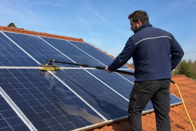 Nettoyage et entretien de panneaux solaires à Échenevex
